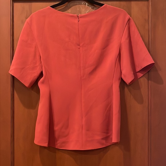 NWT Theory SS Butterfly Too Dark Coral Size P - Picture 9 of 11